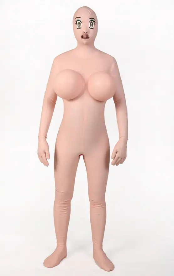 Latex Mens Baby Doll Total Enclosure Catsuit with Sheaths Latex Mens Baby Doll Total Enclosure Catsuit with Sheaths