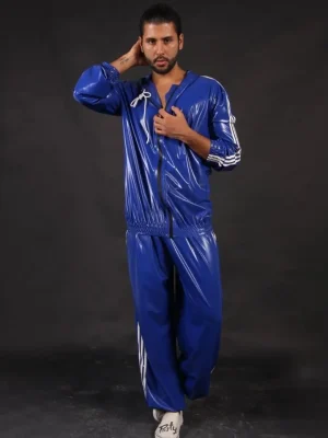 Latex Mens Baggy Style Tracksuit Casual Pants Latex Mens Baggy Style Tracksuit Casual Pants