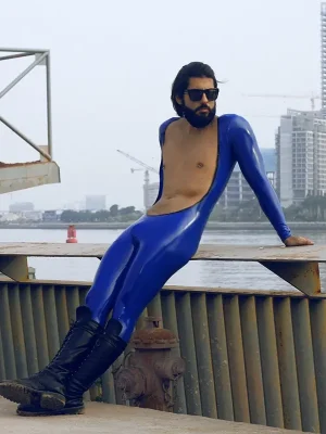 Latex Mens Bare-Chester Catsuit