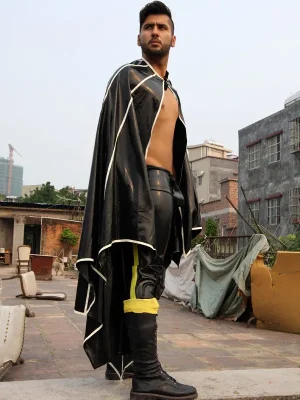 Latex Mens Batwing Cape Latex Mens Batwing Cape