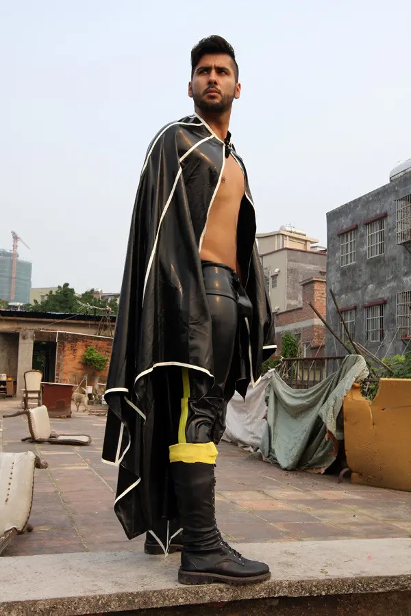 Latex Mens Batwing Cape Latex Mens Batwing Cape