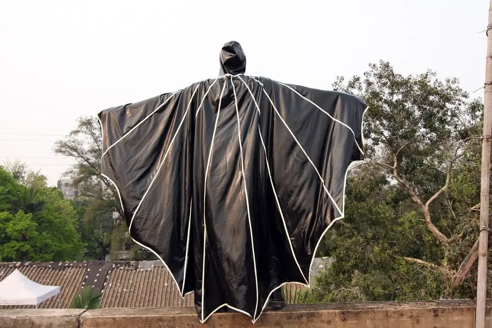 Latex Mens Batwing Cape Latex Mens Batwing Cape