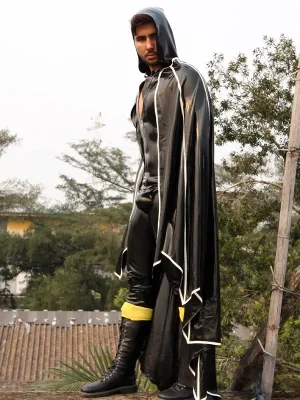 Latex Mens Batwing Cape Latex Mens Batwing Cape
