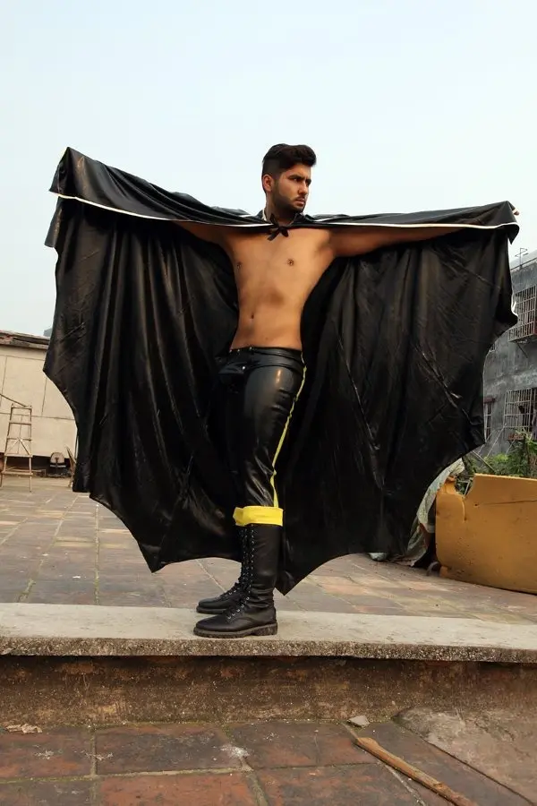 Latex Mens Batwing Cape Latex Mens Batwing Cape