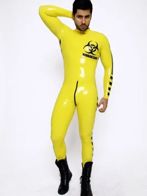 Latex Mens Biohazard Neck Entry Catsuit Latex Mens Biohazard Neck Entry Catsuit