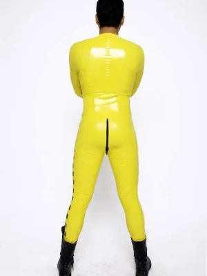 Latex Mens Biohazard Neck Entry Catsuit Latex Mens Biohazard Neck Entry Catsuit