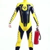 Latex Mens Blazing Buttons Military Style Catsuit Latex Mens Blazing Buttons Military Style Catsuit