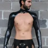 Latex Mens Bondage-Sleeved Catsuit Latex Mens Bondage-Sleeved Catsuit