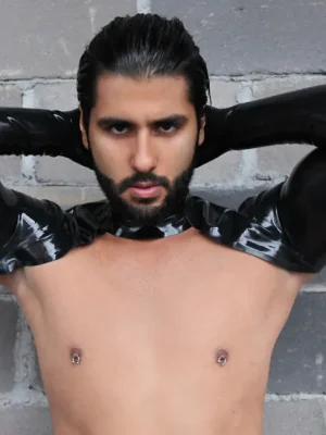 Latex Mens Bolero Gloves