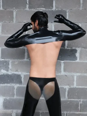 Latex Mens Bolero Gloves