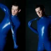 Latex Mens Boo-Boobs Breasts Catsuit Latex Mens Boo-Boobs Breasts Catsuit