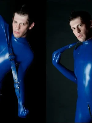 Latex Mens Bondage-Sleeved Catsuit Latex Mens Bondage-Sleeved Catsuit