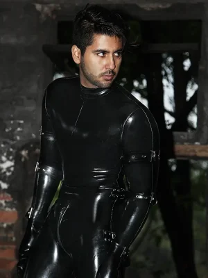 Latex Mens Bondage-Sleeved Catsuit Latex Mens Bondage-Sleeved Catsuit
