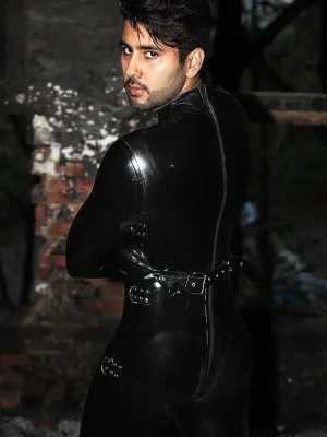 Latex Mens Bondage-Sleeved Catsuit Latex Mens Bondage-Sleeved Catsuit