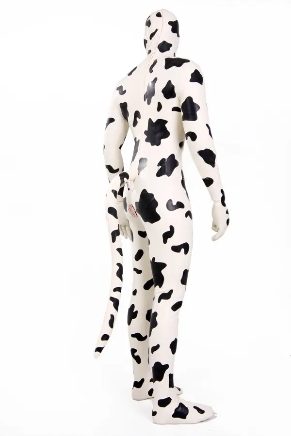 Latex Mens Bos Taurus Cow Design Catsuit Latex Mens Bos Taurus Cow Design Catsuit