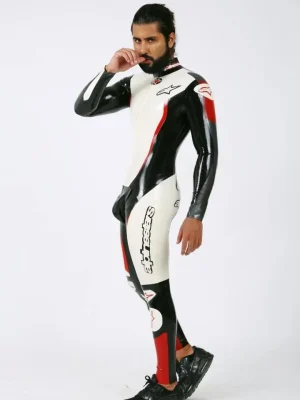 Latex Mens Brand Name MotoGP Biker Catsuit Version 14 Latex Mens Brand Name MotoGP Biker Catsuit Version 14