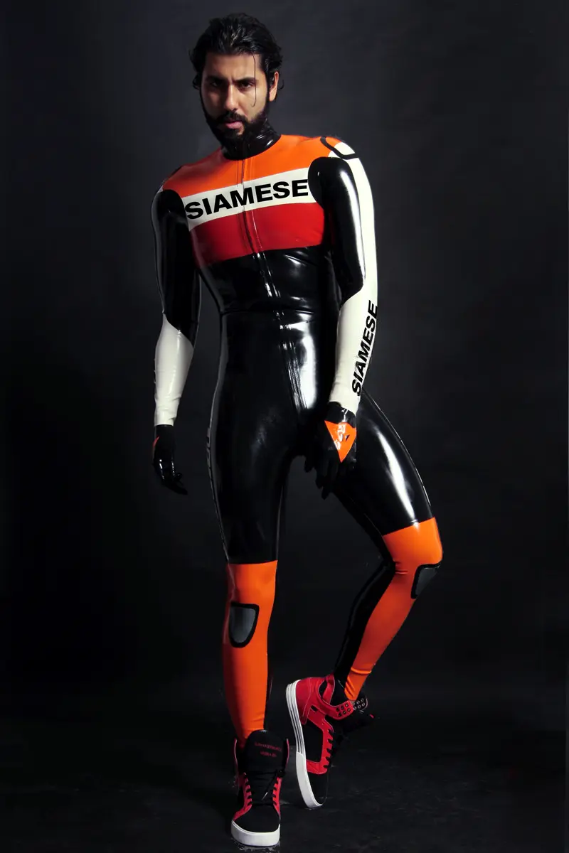 Latex Mens Brand Name MotoGP Biker Suit Version 7 Catsuit Latex Mens Brand Name MotoGP Biker Suit Version 7 Catsuit
