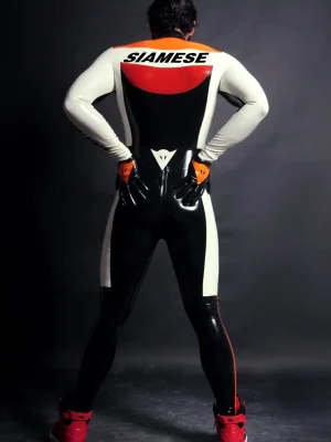 Latex Mens Brand Name MotoGP Biker Suit Version 7 Catsuit Latex Mens Brand Name MotoGP Biker Suit Version 7 Catsuit