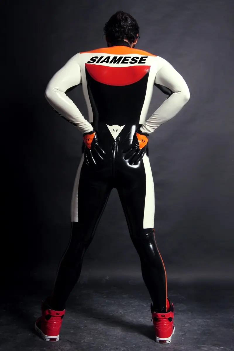 Latex Mens Brand Name MotoGP Biker Suit Version 7 Catsuit Latex Mens Brand Name MotoGP Biker Suit Version 7 Catsuit
