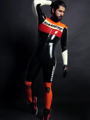 Latex Mens Brand Name MotoGP Biker Suit Version 7 Catsuit Latex Mens Brand Name MotoGP Biker Suit Version 7 Catsuit