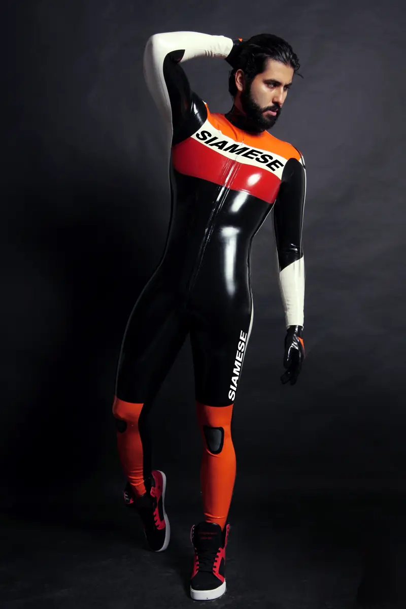 Latex Mens Brand Name MotoGP Biker Suit Version 7 Catsuit Latex Mens Brand Name MotoGP Biker Suit Version 7 Catsuit