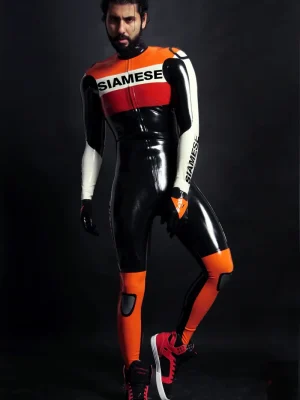 Latex Mens Brand Name MotoGP Biker Suit Version 7 Catsuit Latex Mens Brand Name MotoGP Biker Suit Version 7 Catsuit