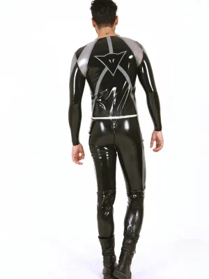 Latex Mens Brand Name T-Age Collarless MotoGP Biker Catsuit Latex Mens Brand Name T-Age Collarless MotoGP Biker Catsuit