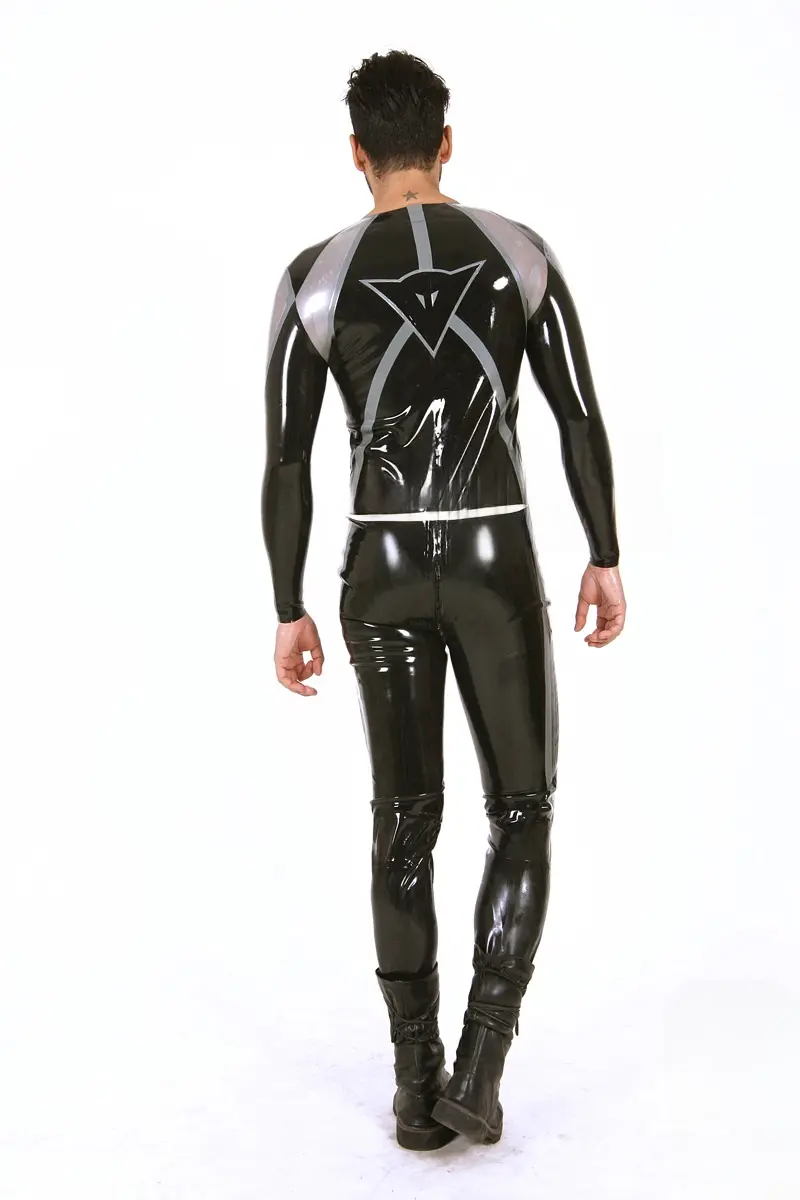 Latex Mens Brand Name T-Age Collarless MotoGP Biker Catsuit Latex Mens Brand Name T-Age Collarless MotoGP Biker Catsuit