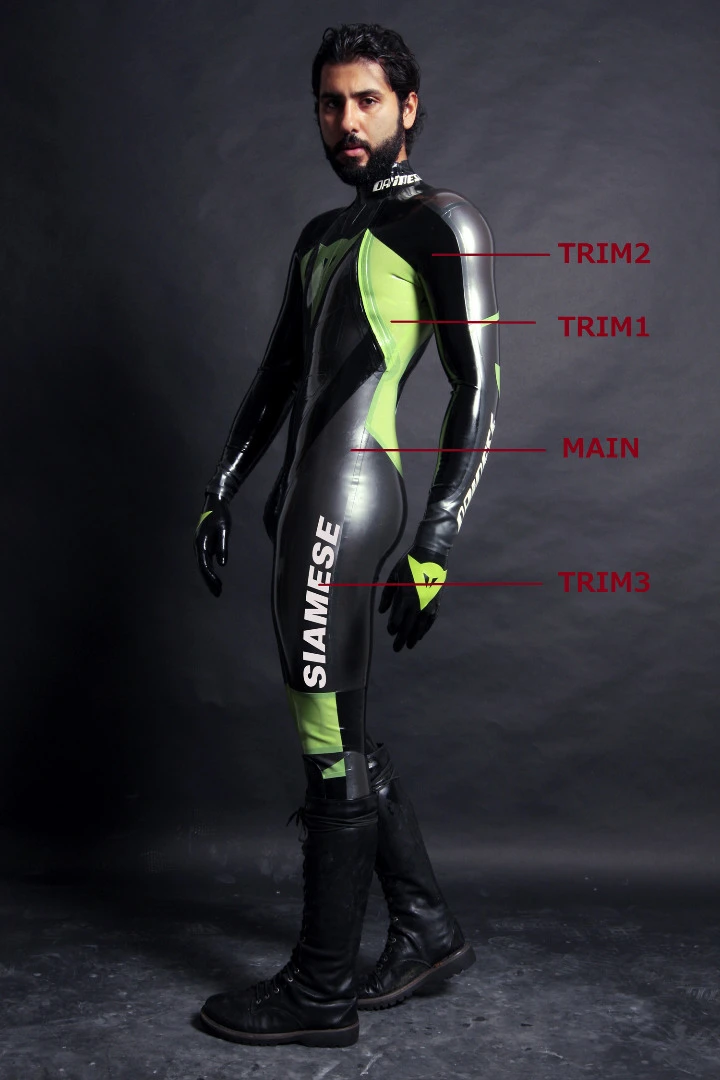Latex Mens Brand Name T-Age MotoGP Biker Catsuit Version 17 Latex Mens Brand Name T-Age MotoGP Biker Catsuit Version 17