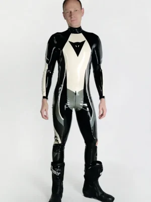 Latex Mens Brand Name T-Age Style MotoGP Biker Catsuit Version 15 Latex Mens Brand Name T-Age Style MotoGP Biker Catsuit Version 15