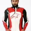 Latex Mens Branded Motorcycle Jacket