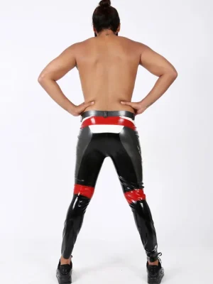 Latex Mens Branded Motorcycle Pants Latex Mens Branded Motorcycle Pants