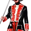 Latex Mens Caped Double-Breasted Trench Coat