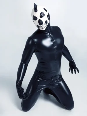 Latex Mens Catsuit with Gloves, Feet & Sheath