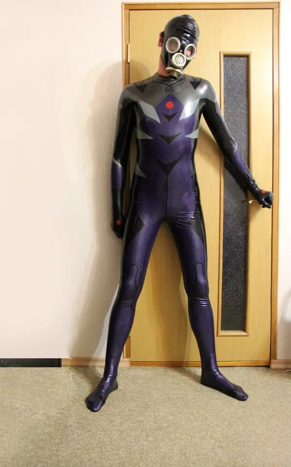 Latex Mens Celestial Back Zipper Catsuit With Feet Latex Mens Celestial Back Zipper Catsuit With Feet