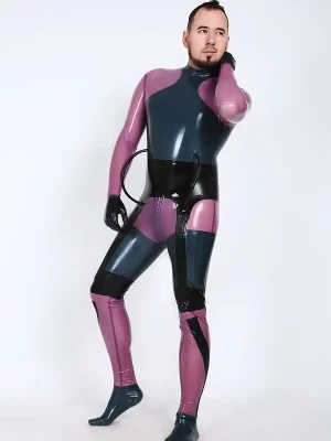 Latex Mens Chebar Futuristic Catsuit