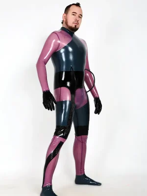 Latex Mens Chebar Futuristic Catsuit
