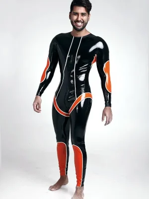 Latex Mens Circinus Back Zipper Catsuit Latex Mens Circinus Back Zipper Catsuit