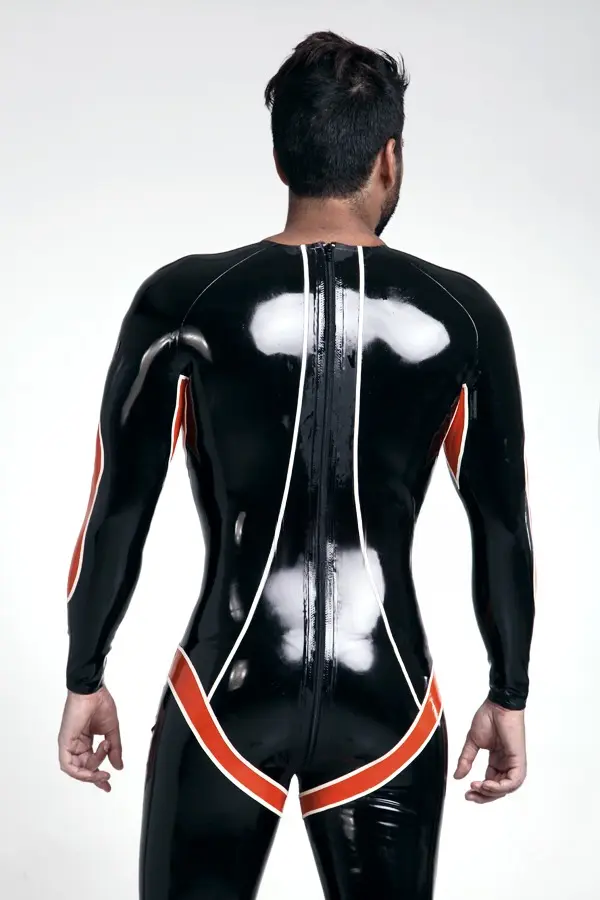 Latex Mens Circinus Back Zipper Catsuit Latex Mens Circinus Back Zipper Catsuit
