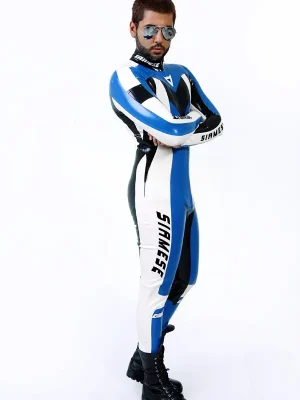 Latex Mens Classic Biker Moto Catsuit Version 21 Latex Mens Classic Biker Moto Catsuit Version 21
