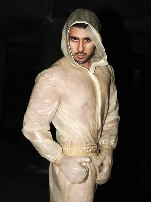Latex Mens Cocoon Total Enclosure Bodysuit Catsuit
