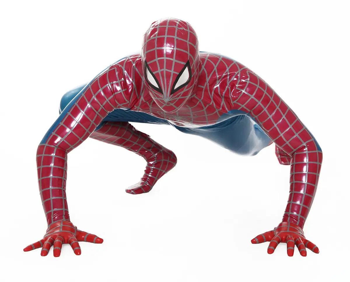 Latex Mens Cosplay Red Spider Total Coverage Catsuit Latex Mens Cosplay Red Spider Total Coverage Catsuit