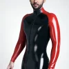 Latex Mens Cycling Suit With Codpiece