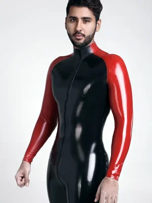 Latex Mens Curv-ical Front Zipper Catsuit Latex Mens Curv-ical Front Zipper Catsuit