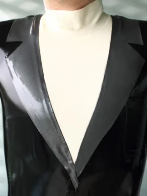 Latex Mens Dapper Dan Formal Look Neck Entry Catsuit Latex Mens Dapper Dan Formal Look Neck Entry Catsuit