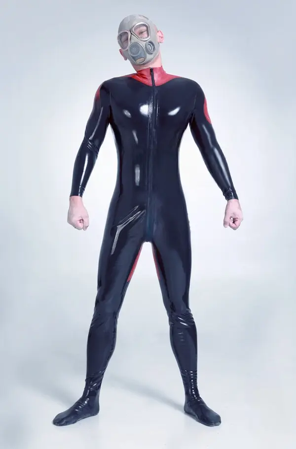 Latex Mens Evander Front Zipper Catsuit Latex Mens Evander Front Zipper Catsuit