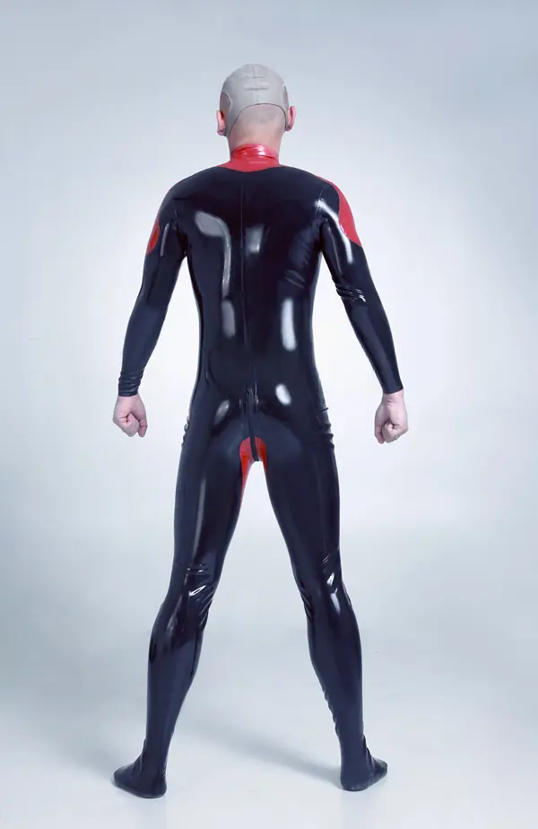 Latex Mens Evander Front Zipper Catsuit Latex Mens Evander Front Zipper Catsuit
