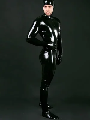 Latex Mens Face Entry Catsuit Latex Mens Face Entry Catsuit