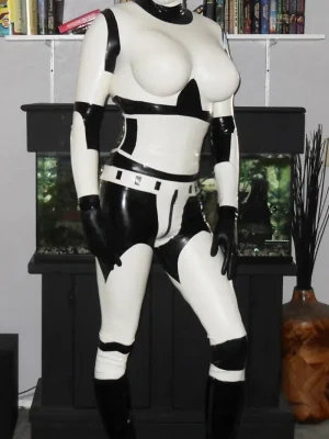 Latex Mens Female Startrooper Suit Catsuit