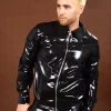 Latex Mens Front-zipped Hoodie